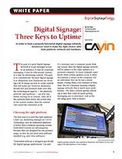 Three keys to digital signage uptime